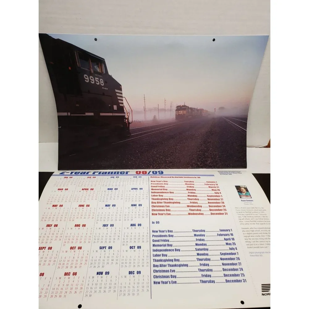 2008‎ Norfolk Southern Railroad Calendar - Oversize